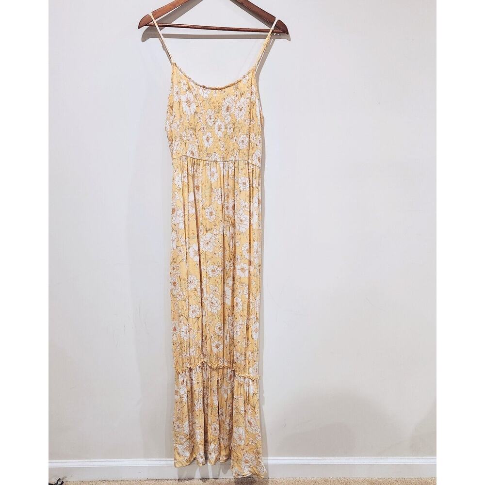SO Yellow Floral Maxi Dress